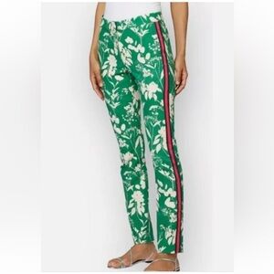 NEW CARLISLE Collection Feminine Tuxedo Striped Floral JUNGLE Print Ankle Pant 0